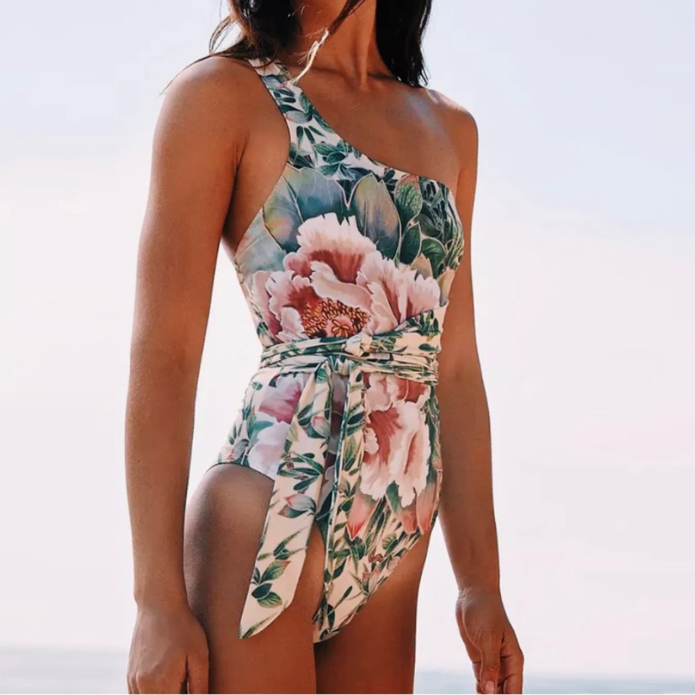 Tamarindo one-shoulder swimsuit - size: medium